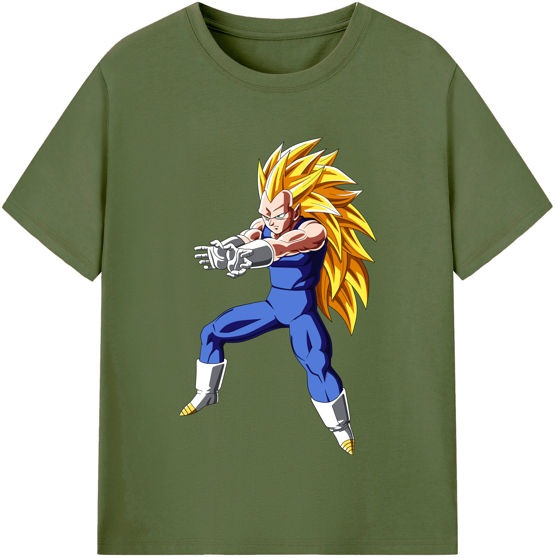（画像用） ドラゴンボール ベジータ四世（Bejīta Yonsei）DRAGON BALL Vegeta IV 綿100％半袖Tシャツ（フロントプリント）